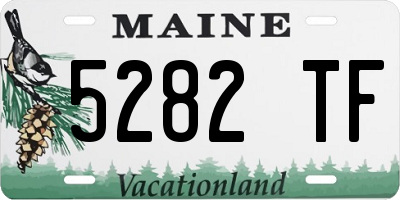 ME license plate 5282TF