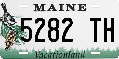 ME license plate 5282TH