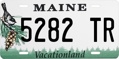 ME license plate 5282TR
