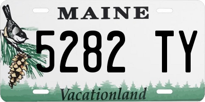 ME license plate 5282TY