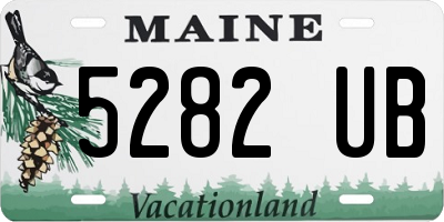 ME license plate 5282UB