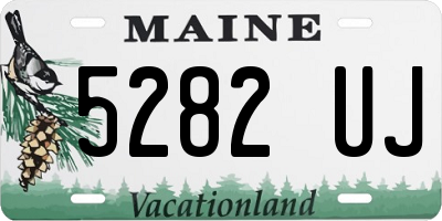 ME license plate 5282UJ