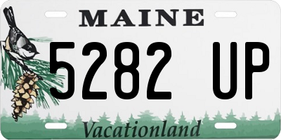 ME license plate 5282UP