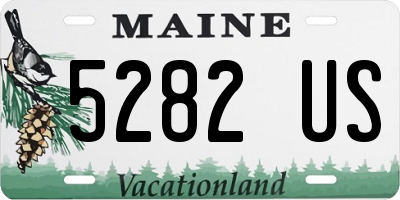 ME license plate 5282US