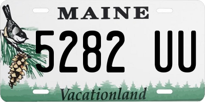 ME license plate 5282UU