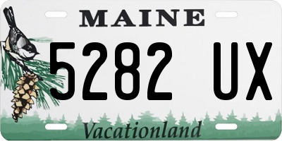 ME license plate 5282UX