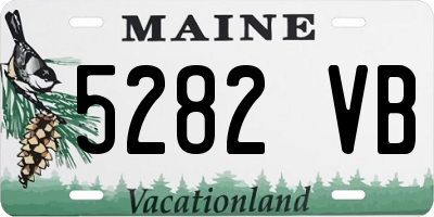 ME license plate 5282VB