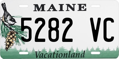 ME license plate 5282VC