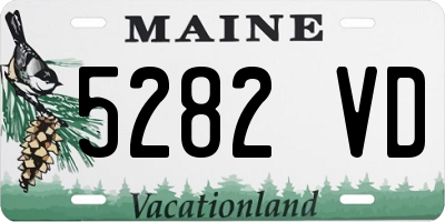 ME license plate 5282VD