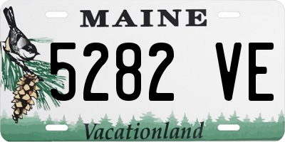 ME license plate 5282VE