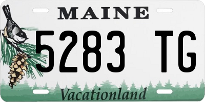 ME license plate 5283TG