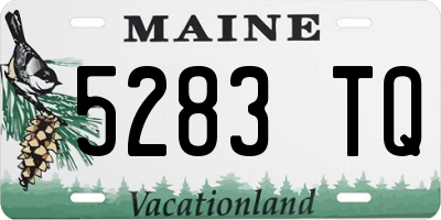 ME license plate 5283TQ