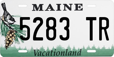 ME license plate 5283TR