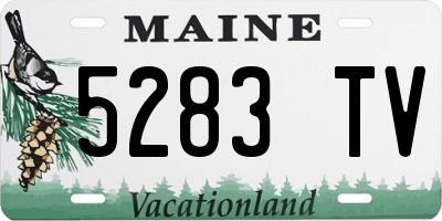 ME license plate 5283TV
