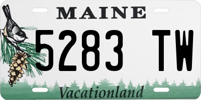 ME license plate 5283TW