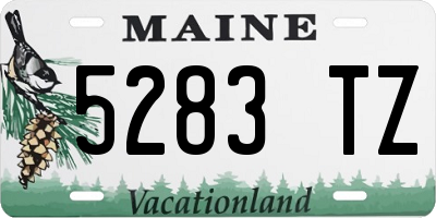 ME license plate 5283TZ