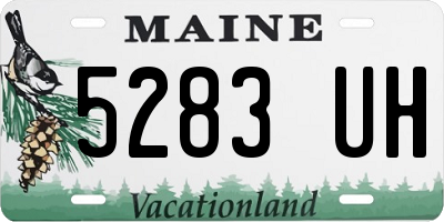 ME license plate 5283UH