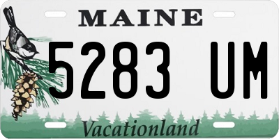 ME license plate 5283UM