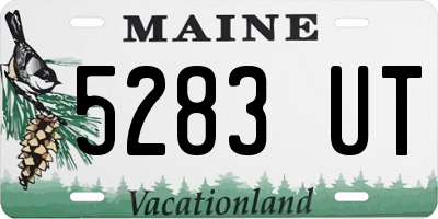 ME license plate 5283UT