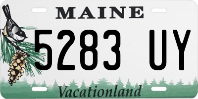 ME license plate 5283UY