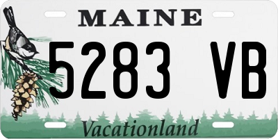 ME license plate 5283VB