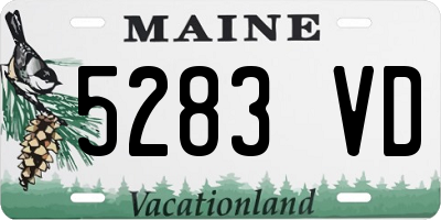 ME license plate 5283VD