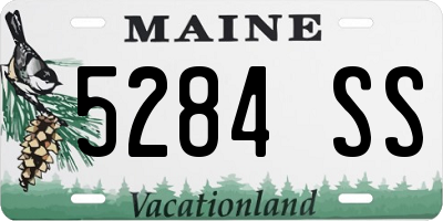 ME license plate 5284SS