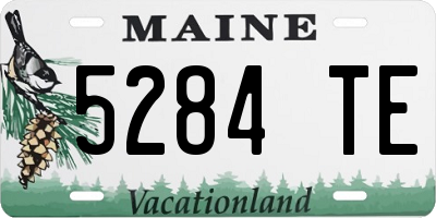 ME license plate 5284TE