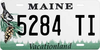 ME license plate 5284TI