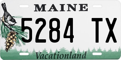 ME license plate 5284TX