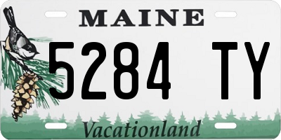 ME license plate 5284TY