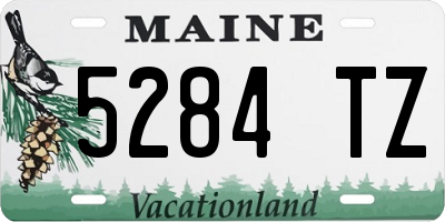 ME license plate 5284TZ