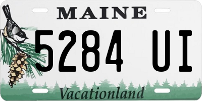 ME license plate 5284UI