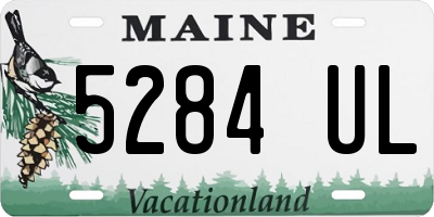 ME license plate 5284UL
