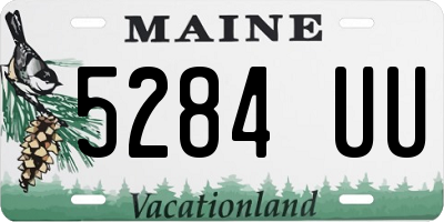 ME license plate 5284UU