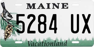 ME license plate 5284UX