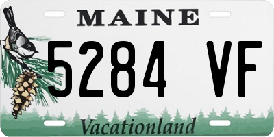 ME license plate 5284VF