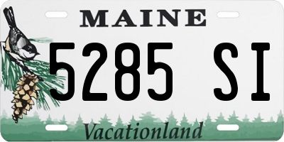 ME license plate 5285SI