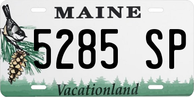 ME license plate 5285SP
