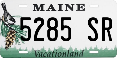 ME license plate 5285SR