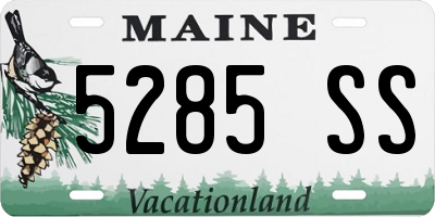 ME license plate 5285SS