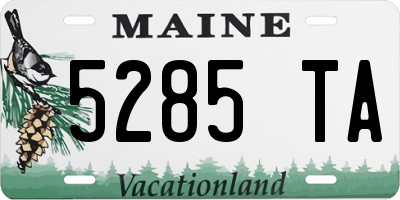 ME license plate 5285TA