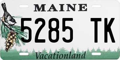 ME license plate 5285TK