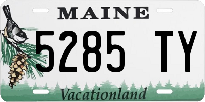 ME license plate 5285TY