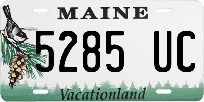 ME license plate 5285UC