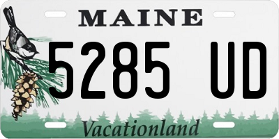 ME license plate 5285UD