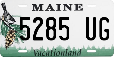 ME license plate 5285UG