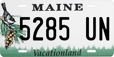 ME license plate 5285UN