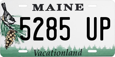 ME license plate 5285UP