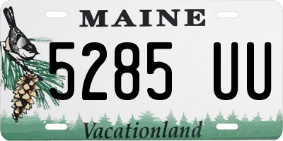 ME license plate 5285UU